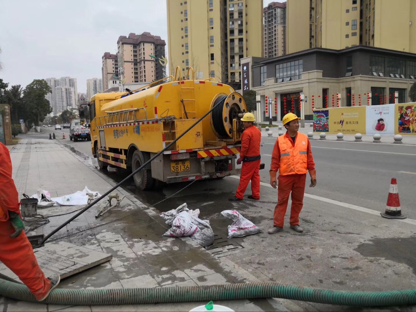 奉化排污管道清淤-管道清洗